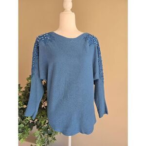 Ember Sweater Sz L Teal